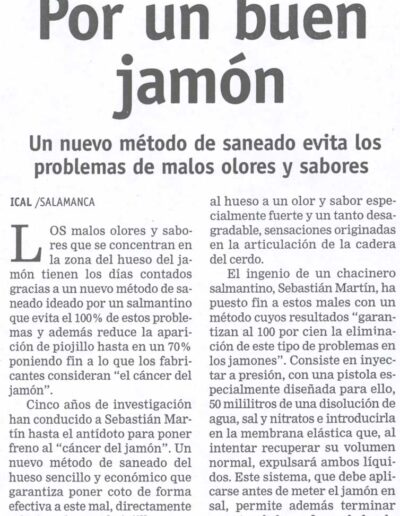 Por un buen jamón