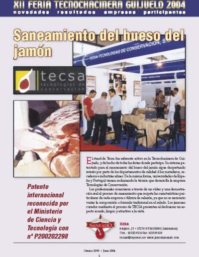 Saneamiento del hueso del jamón