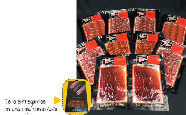 Lote 10: productos loncheados (5 variedades)