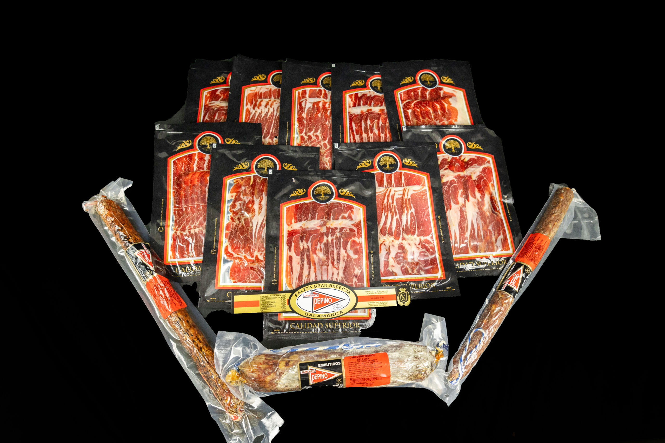 Lote 14: paleta Gran Reserva Duroc + embutido + cabecero bellota