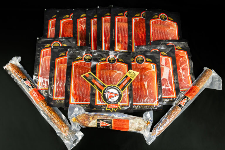 Lote 7: jamón Gran Reserva Duroc + embutido + cabecero bellota