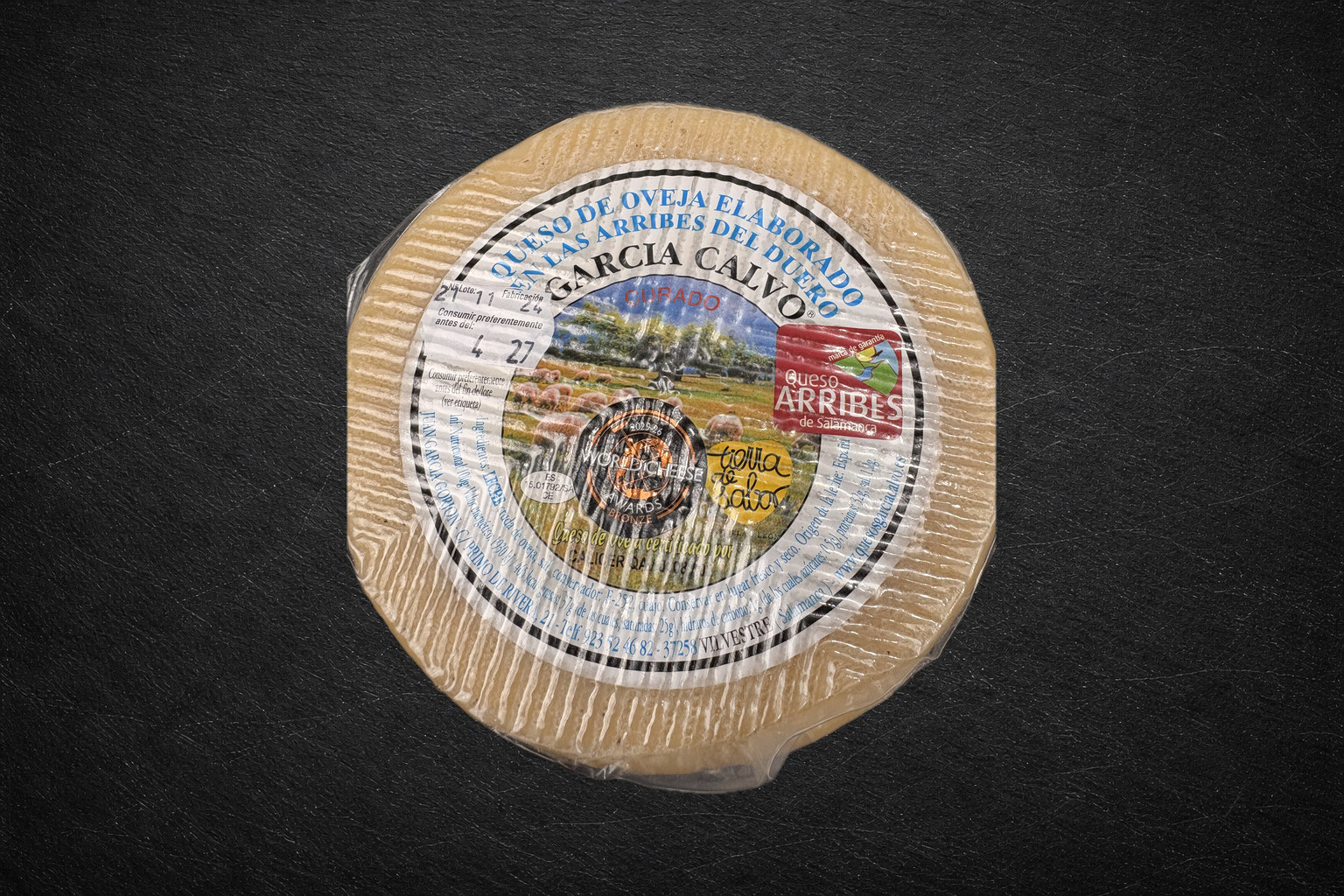 Queso oveja curado Vilvestre entero - Imagen 2